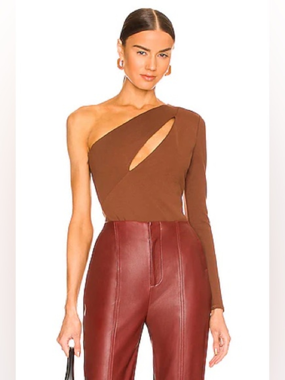 NBD Aaliyah Bodysuit in chocolate brown used once 🔥🔥